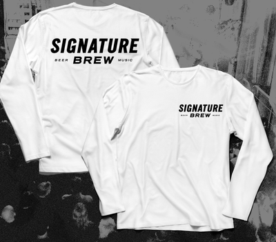 Standard Logo Longsleeve (White)