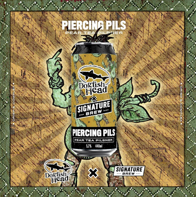 Piercing Pils : Dogfish Head Collab : Pear Tea Pilsner